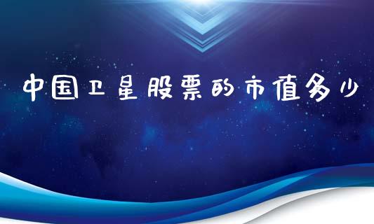 中国卫星股票的市值多少_https://www.gongyisiwang.com_恒指期货_第1张