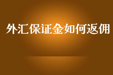 外汇保证金如何返佣_https://www.gongyisiwang.com_恒指期货_第1张