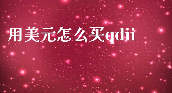 用美元怎么买qdii_https://www.gongyisiwang.com_股指期货_第1张
