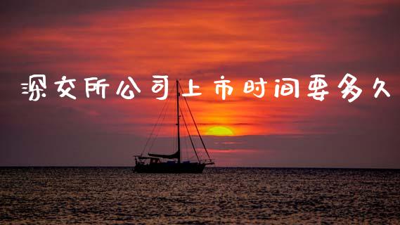 深交所公司上市时间要多久_https://www.gongyisiwang.com_期货公司手续费排名_第1张