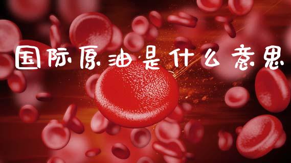 国际原油是什么意思_https://www.gongyisiwang.com_焦炭期货手续费_第1张