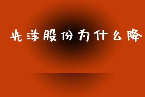 光洋股份为什么降_https://www.gongyisiwang.com_焦炭期货手续费_第1张
