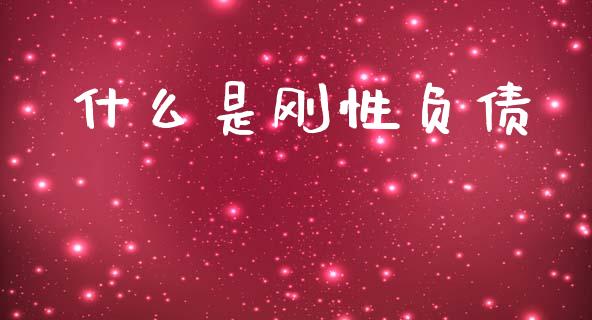 什么是刚性负债_https://www.gongyisiwang.com_股指期货_第1张