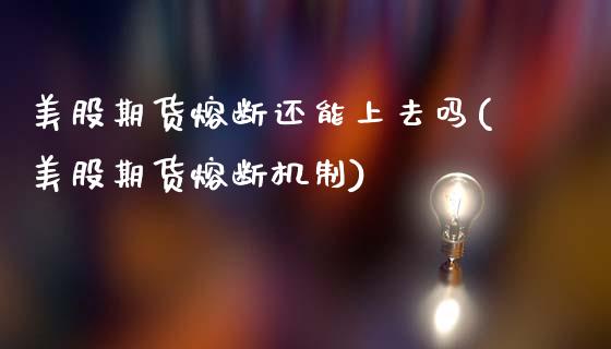 美股期货熔断还能上去吗(美股期货熔断机制)_https://www.gongyisiwang.com_期货公司手续费排名_第1张
