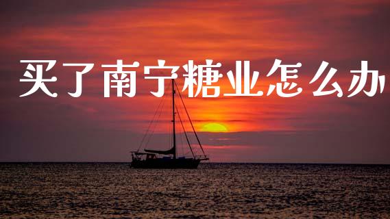买了南宁糖业怎么办_https://www.gongyisiwang.com_道指_第1张