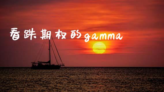 看跌期权的gamma_https://www.gongyisiwang.com_股指期货交易手续费_第1张