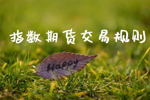指数期货交易规则_https://www.gongyisiwang.com_道指_第1张