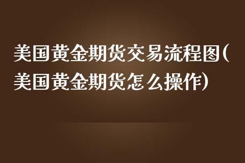 美国黄金期货交易流程图(美国黄金期货怎么操作)_https://www.gongyisiwang.com_期货公司手续费排名_第1张