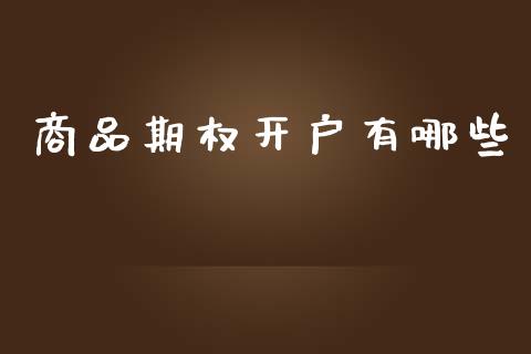 商品期权开户有哪些_https://www.gongyisiwang.com_股指期货_第1张