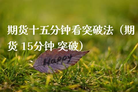 期货十五分钟看突破法（期货 15分钟 突破）_https://www.gongyisiwang.com_广发期货手续费_第1张