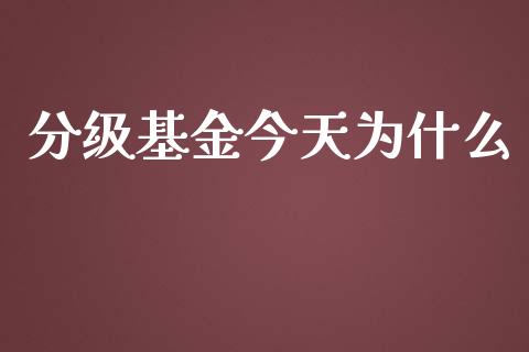 分级基金今天为什么_https://www.gongyisiwang.com_股指期货_第1张