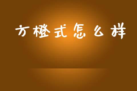 方橙式怎么样_https://www.gongyisiwang.com_道指_第1张