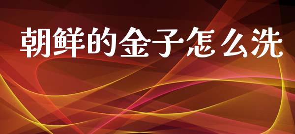 朝鲜的金子怎么洗_https://www.gongyisiwang.com_焦炭期货手续费_第1张