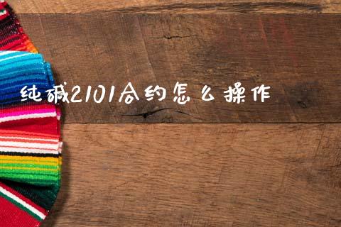 纯碱2101合约怎么操作_https://www.gongyisiwang.com_股指期货_第1张