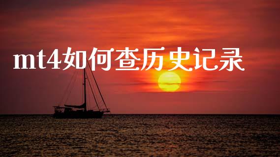 mt4如何查历史记录_https://www.gongyisiwang.com_股指期货_第1张