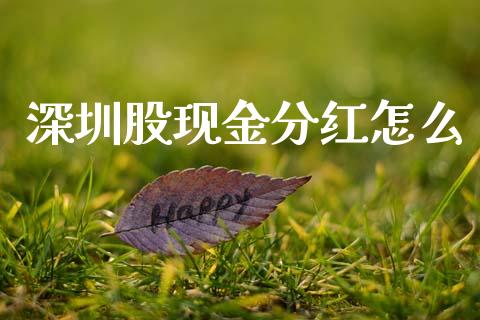 深圳股现金分红怎么_https://www.gongyisiwang.com_股指期货_第1张