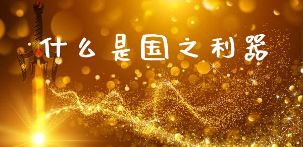 什么是国之利器_https://www.gongyisiwang.com_股指期货交易手续费_第1张