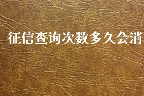 征信查询次数多久会消_https://www.gongyisiwang.com_原油期货_第1张