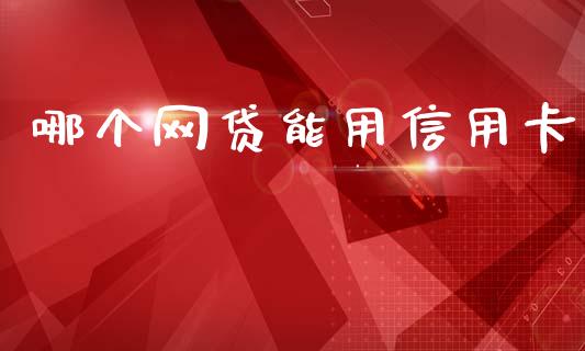 哪个网贷能用信用卡_https://www.gongyisiwang.com_股指期货交易手续费_第1张