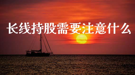 长线持股需要注意什么_https://www.gongyisiwang.com_期货公司手续费排名_第1张