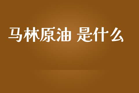 马林原油 是什么_https://www.gongyisiwang.com_广发期货手续费_第1张