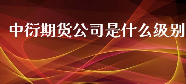 中衍期货公司是什么级别_https://www.gongyisiwang.com_恒指期货_第1张
